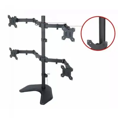 Techly 027590 Uchwyt obrotowy do 4 monitorów 13-27