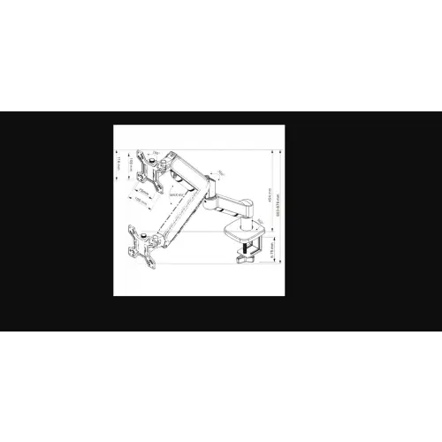 Techly 369304 Uchwyt biurkowy do TV/monitora 13-32