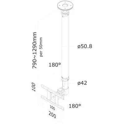 Neomounts FPMA-C100 biały