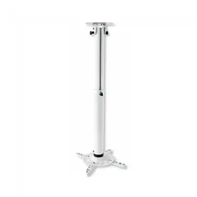 Techly 022267 Sufitowy uchwyt do projektora, 50-77cm, 15kg, biały