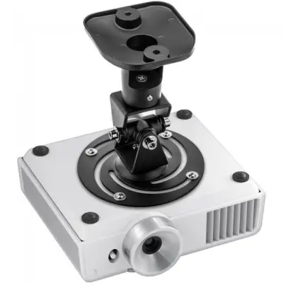 Techly 022403 Uchwyt sufitowy do projektora, 10kg, 22 cm, z regulacją nachylenia i obrotu