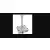 Techly 309661 Uchwyt sufitowy do projektora, 13,5kg, regulowany 54-90cm, z regulacją nachylenia i obrotu