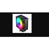 Rampage Octagon C70 Chłodzenie procesora LGA1700/AM5 LCD wentylator infinity 120mm ARGB czarny