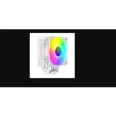 Rampage Octagon C70 Chłodzenie procesora LGA1700/AM5 LCD wentylator infinity 120mm ARGB biały
