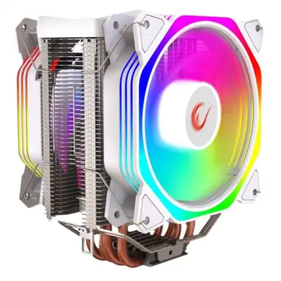 Rampage Octagon C60 Chłodzenie procesora LGA 1700/AM5 1800RPM 2 wentylatory 120mm ARGB biały