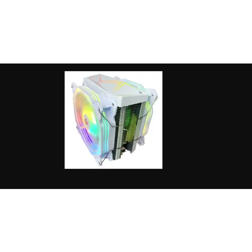 Rampage Octagon C60 Chłodzenie procesora LGA 1700/AM5 1800RPM 2 wentylatory 120mm ARGB biały