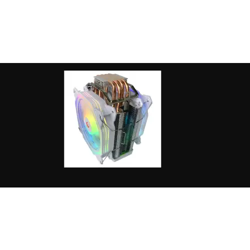 Rampage Octagon C60 Chłodzenie procesora LGA 1700/AM5 1800RPM 2 wentylatory 120mm ARGB biały