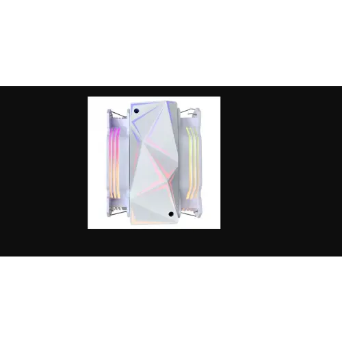 Rampage Octagon C60 Chłodzenie procesora LGA 1700/AM5 1800RPM 2 wentylatory 120mm ARGB biały