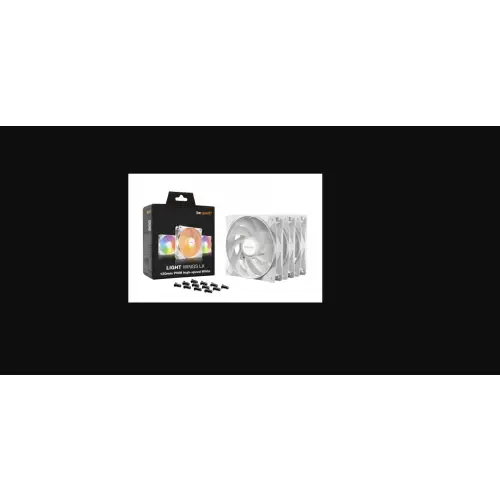 be quiet! LIGHT WINGS LX 120mm PWM high-speed, zestaw 3 sztuk, biale