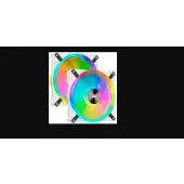 Corsair iCUE QL140 RGB 140mm PWM White Fan Dual Fan Kit with Lighting Node CORE CO-9050106-WW