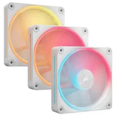 Corsair iCUE LINK LX120-R RGB PWM 3-pack + Hub White CO-9051054-WW