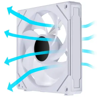 Lian Li UNI FAN SL-INF 140 ARGB Reverse Blade wentylator PWM - 140mm, biały