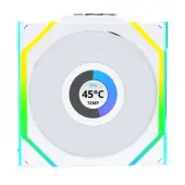 Lian Li UNI FAN SL Wireless LCD wentylator, ARGB, PWM - Reverse Blade, 120 mm, biały