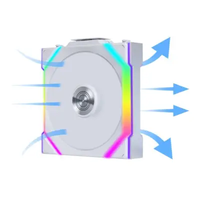 Lian Li UNI FAN SL Wireless ARGB PWM wentylator - 120 mm, biały