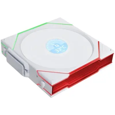 Lian Li UNI FAN TL Wireless LCD Wentylator, ARGB, PWM - 120 mm, biały