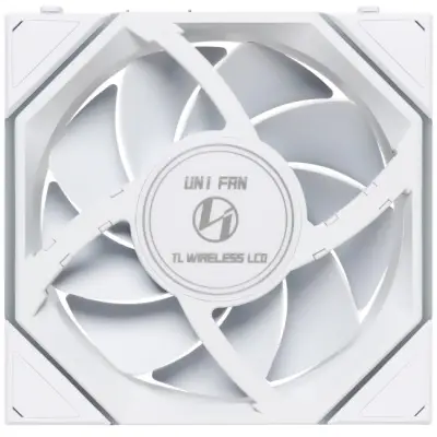 Lian Li UNI FAN TL Wireless LCD Wentylator, ARGB, PWM - 120 mm, biały