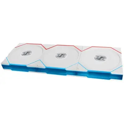 Lian Li UNI FAN TL Wireless Wentylator, ARGB, PWM, Trójpak - Reverse Blade, 120mm, biały