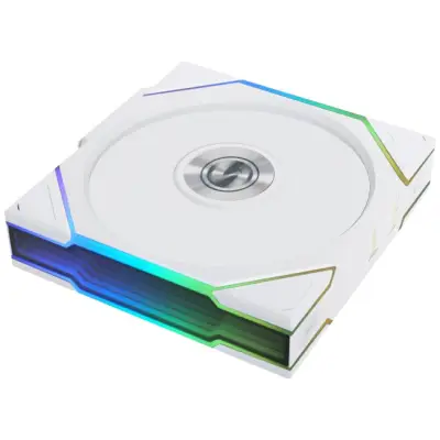 Lian Li UNI FAN TL Wireless Wentylator, ARGB, PWM, Trójpak - Reverse Blade, 120mm, biały