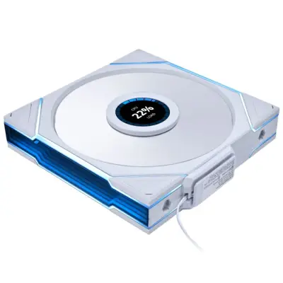 Lian Li UNI FAN TL LCD Wireless Wentylator, ARGB, PWM - 140mm, biały