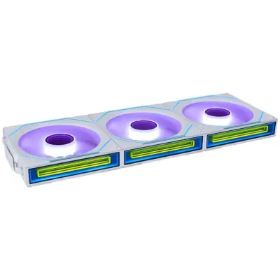 Lian Li UNI FAN SL-INF Wireless Wentylatorr, ARGB, PWM Trójpak z kontrolerem, Reverse-Blade, 120mm, biały