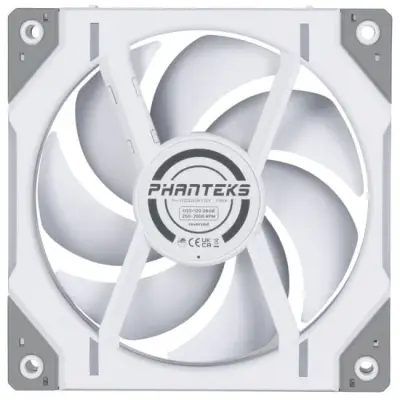 PHANTEKS D30 PWM Reverse Airflow D-RGB - 120mm, biały