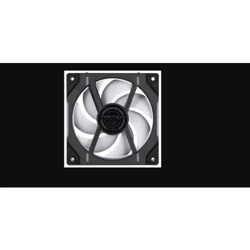 PHANTEKS D30 PWM Reverse Airflow D-RGB - 120mm, czarny