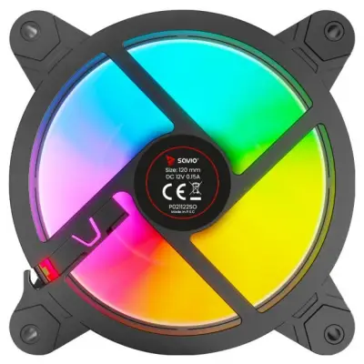 Savio FAN-01 4-pack 120mm ARGB czarne