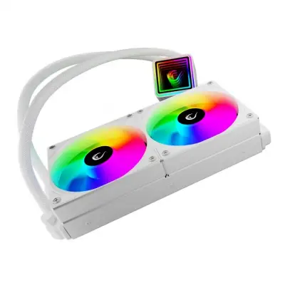 Rampage INFINITE V240 Chłodzenie wodne 240MM ARGB, miernik temperatury, białe