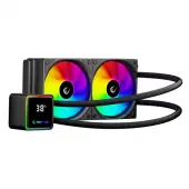 Rampage INFINITE V240 Chłodzenie wodne 240MM ARGB, miernik temperatury, czarne