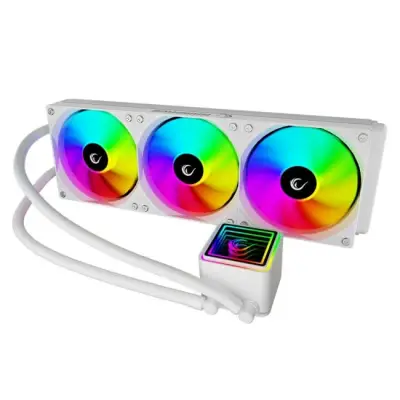 Rampage INFINITE V360 Chłodzenie wodne 360MM ARGB, miernik temperatury, białe