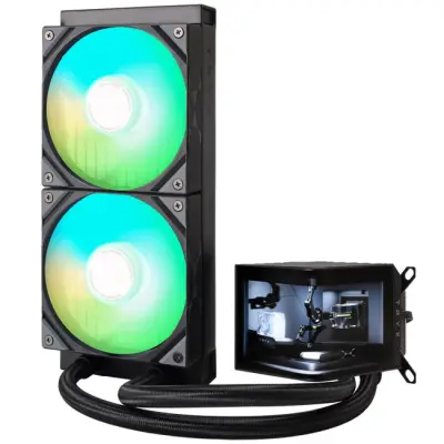 TRYX PANORAMA, ARGB - 240 mm, czarny